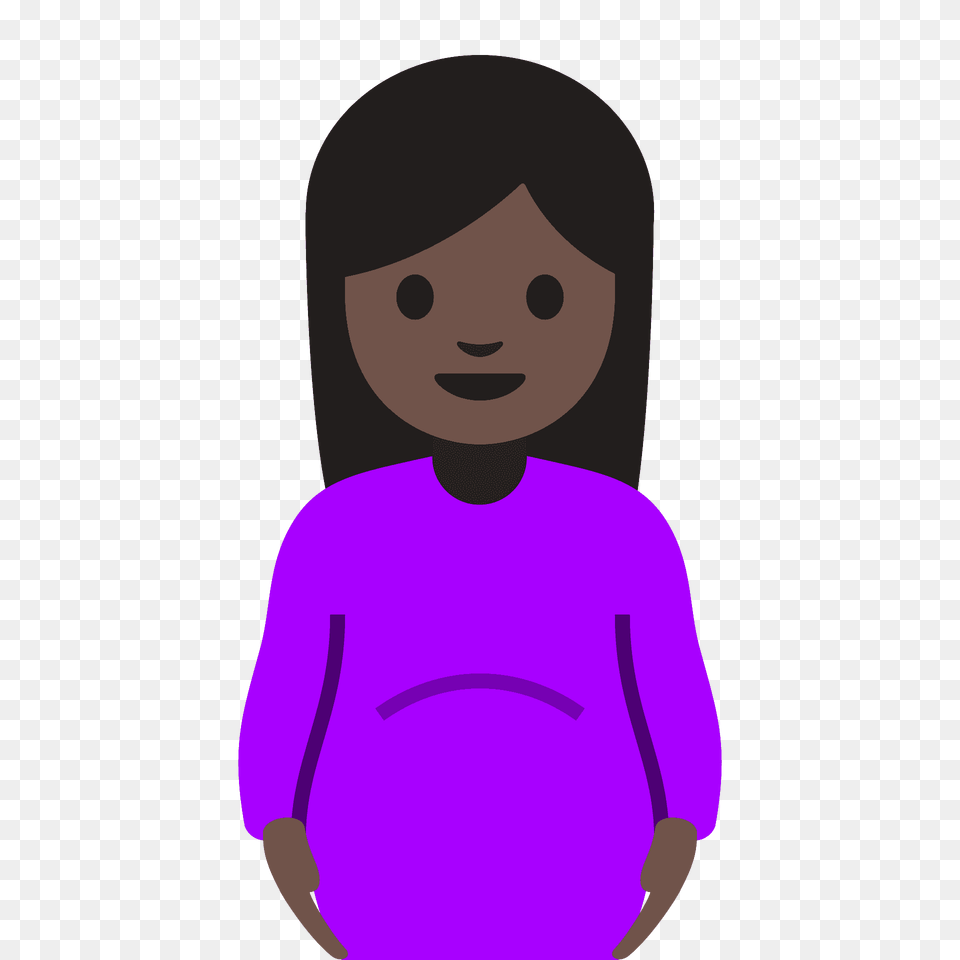 Pregnant Woman Emoji Clipart, Clothing, T-shirt, Face, Head Free Png