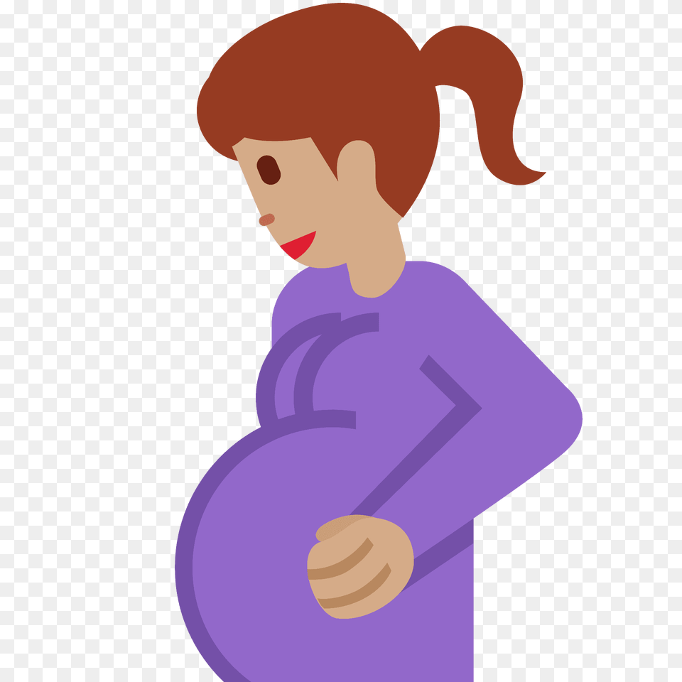 Pregnant Woman Emoji Clipart, Clothing, Long Sleeve, Sleeve, Baby Free Png Download