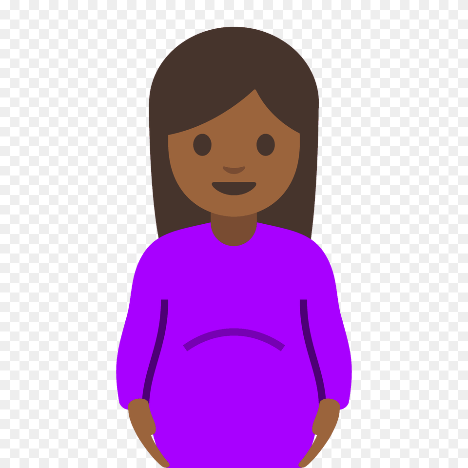 Pregnant Woman Emoji Clipart, Person, Clothing, Face, Head Png