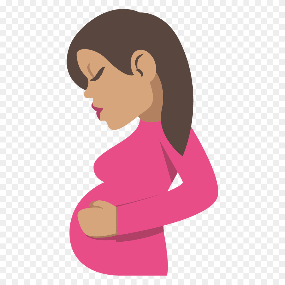 Pregnant Woman Emoji Clipart, Long Sleeve, Sleeve, Clothing, Portrait Free Png