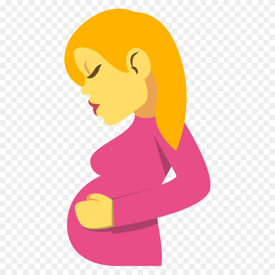 Pregnant Woman Emoji Clipart, Kneeling, Person, Portrait, Face Free Png Download