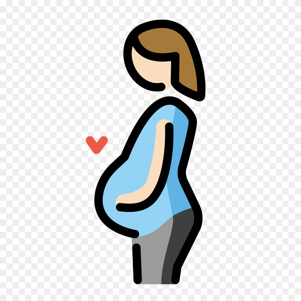 Pregnant Woman Emoji Clipart, Person, Walking, Clothing, Long Sleeve Png Image