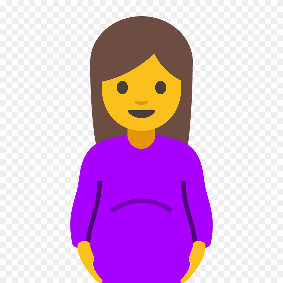 Pregnant Woman Emoji Clipart, Baby, Person, Sleeve, Long Sleeve Free Transparent Png