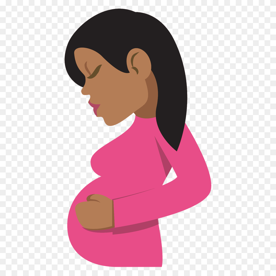 Pregnant Woman Emoji Clipart, Long Sleeve, Sleeve, Clothing, Person Free Png
