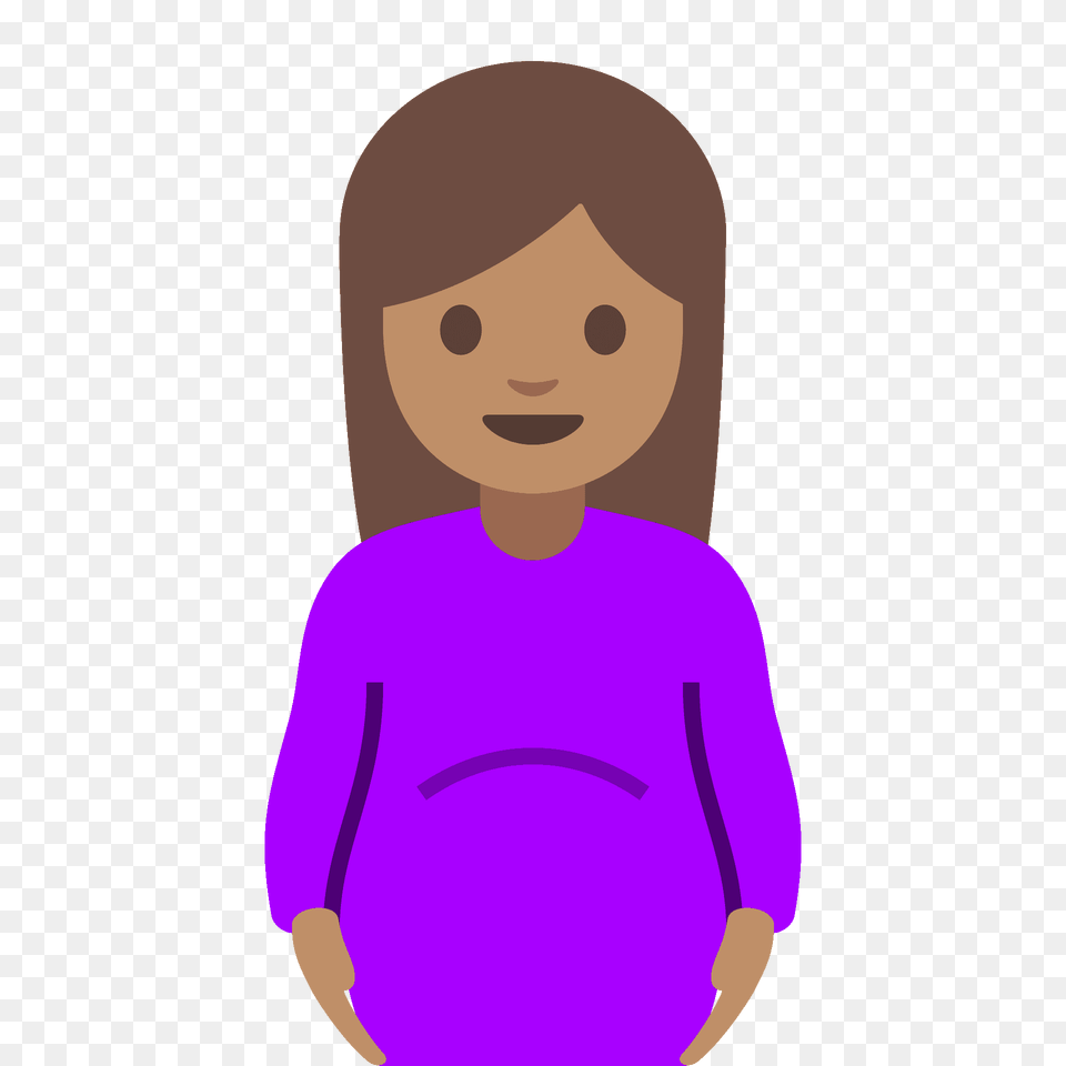 Pregnant Woman Emoji Clipart, Person, Clothing, Face, Head Png
