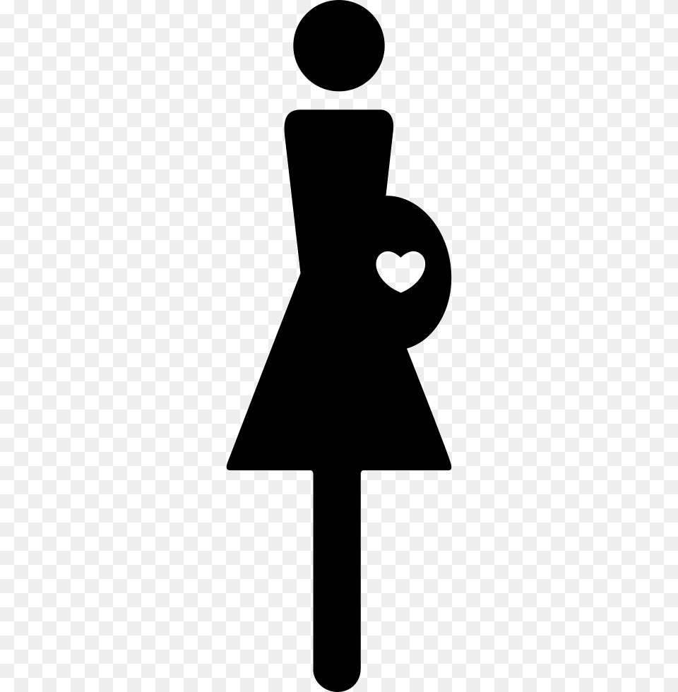 Pregnant Woman Icon Silhouette, Sign, Symbol, Stencil Free Png Download