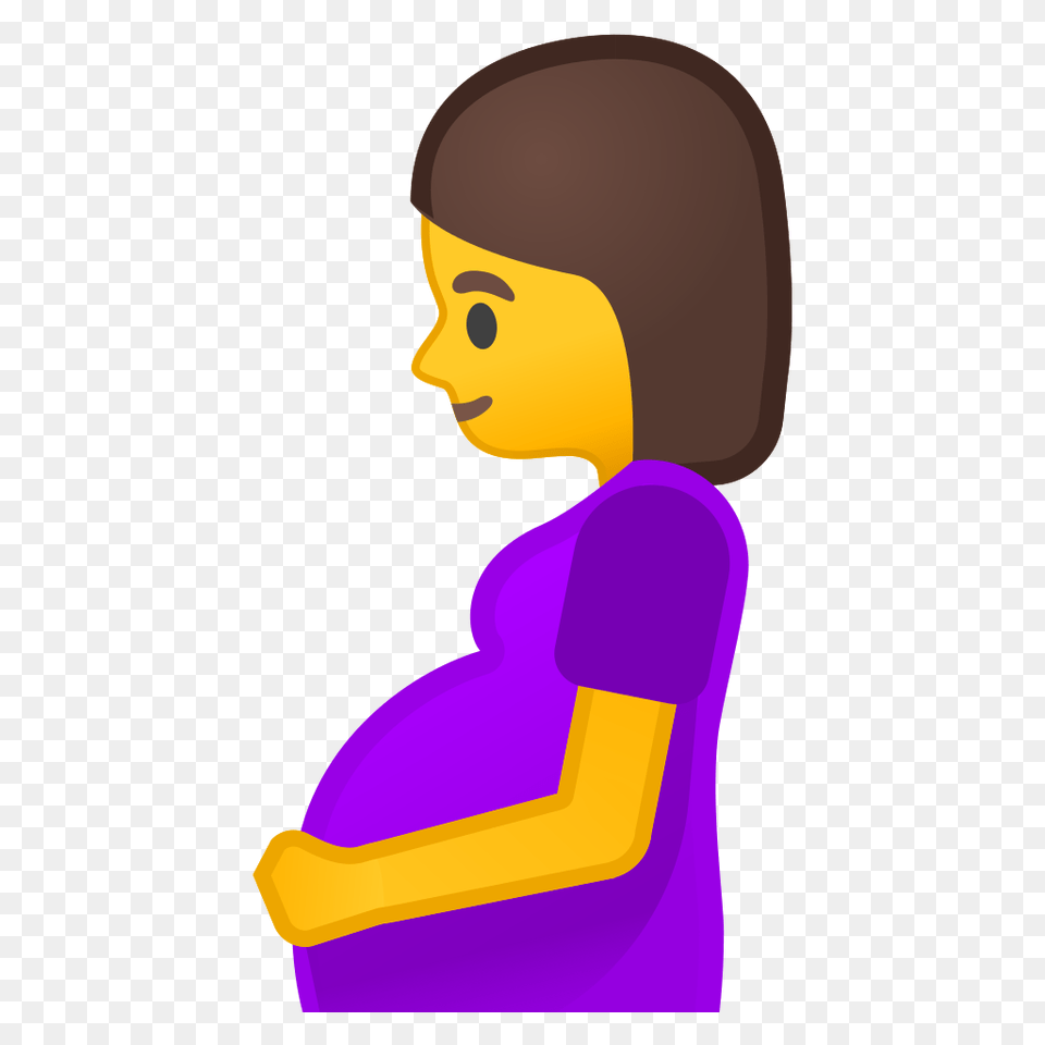 Pregnant Woman Icon Noto Emoji People Family Love Iconset Google, Sleeve, Person, Head, Portrait Free Png Download