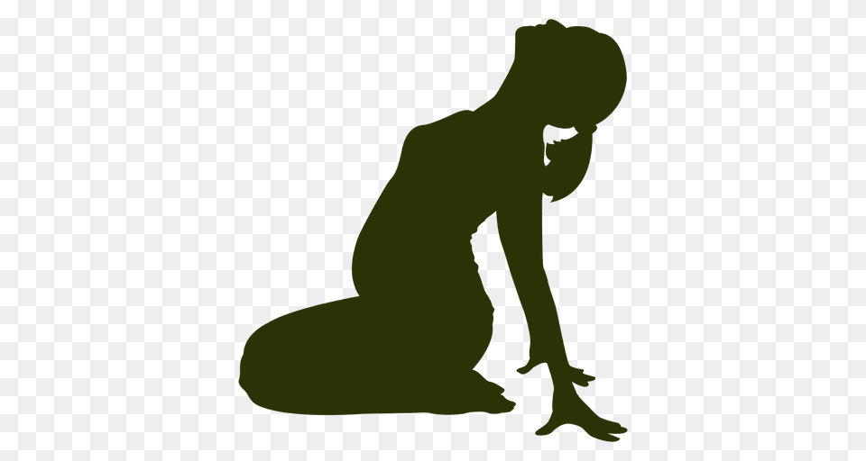 Pregnant Woman Looking Up, Kneeling, Person Free Png