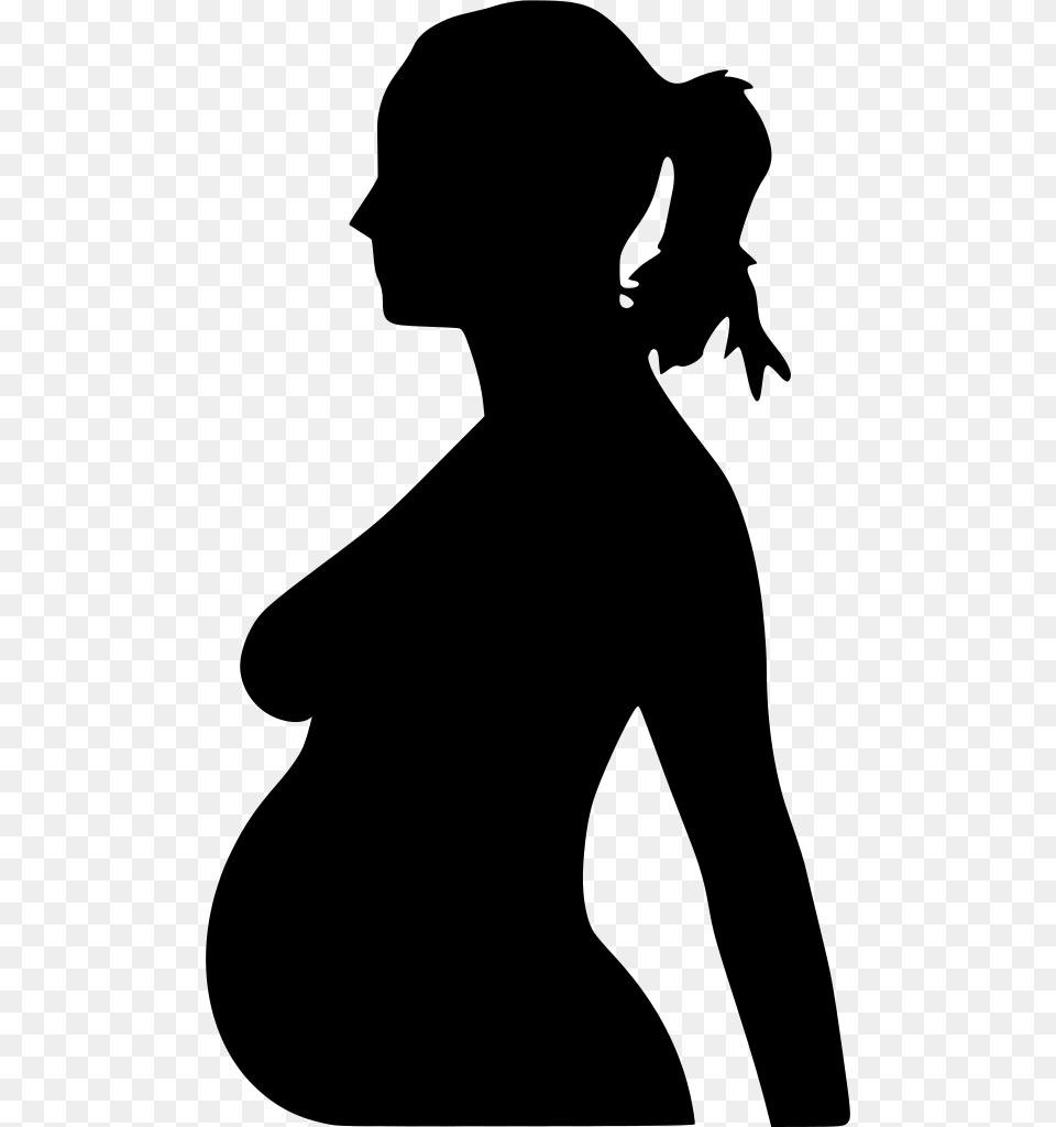 Pregnant Woman Picture Animation, Gray Png Image