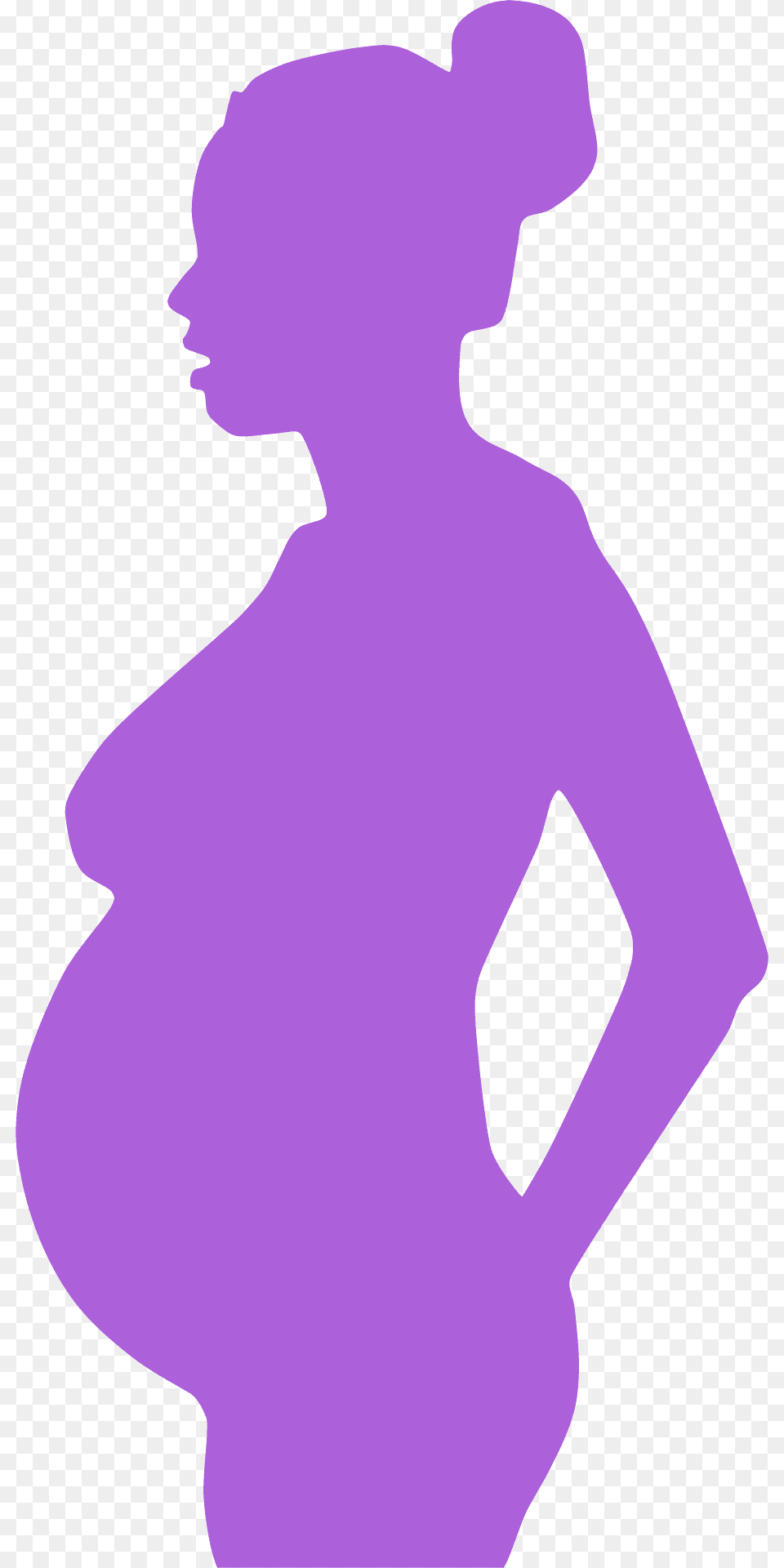 Pregnant Woman Silhouette, Adult, Female, Person, Face Free Png Download