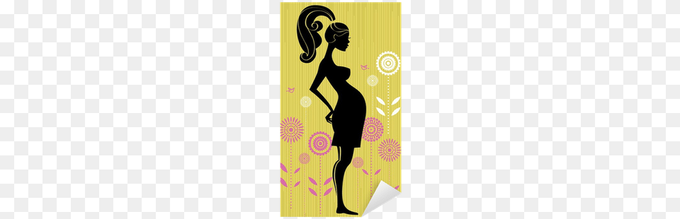 Pregnant Woman Silhouette, Art, Graphics, Advertisement, Modern Art Png Image