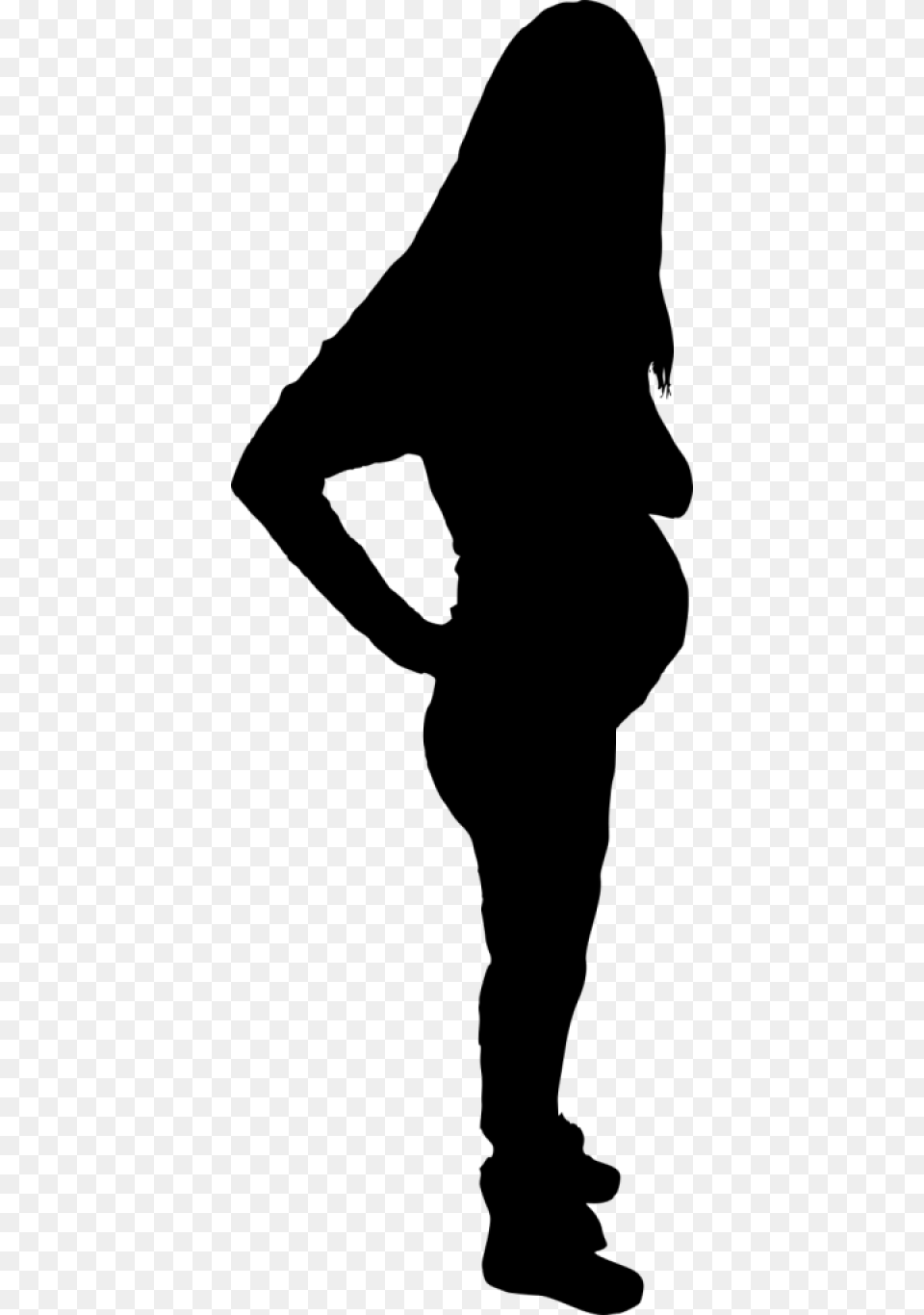 Pregnant Woman Silhouette, Adult, Female, Person Free Png