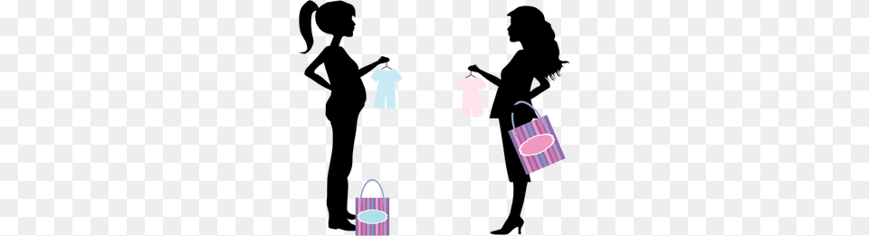 Pregnant Woman Silhouette Clip Art, Accessories, Bag, Handbag, Adult Png Image