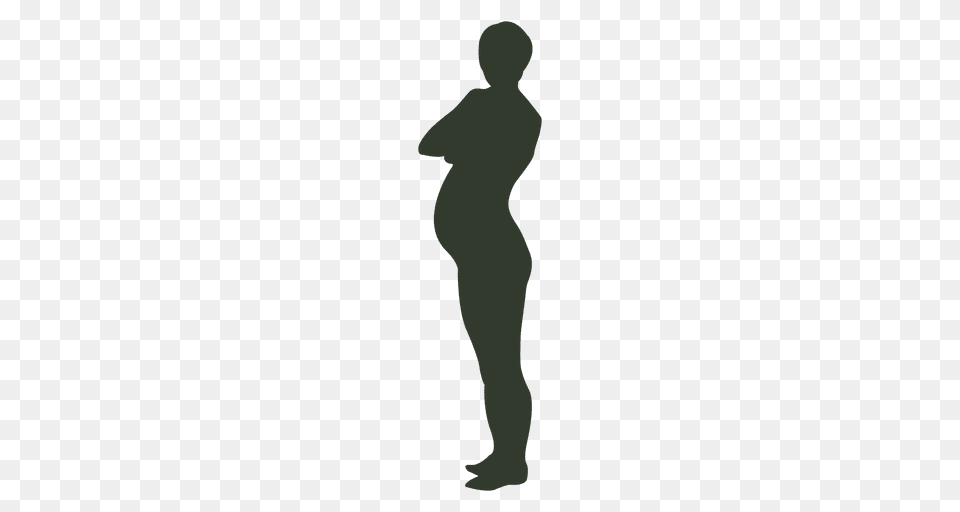 Pregnant Woman Silhouette Crossed Arms, Person, Head Png