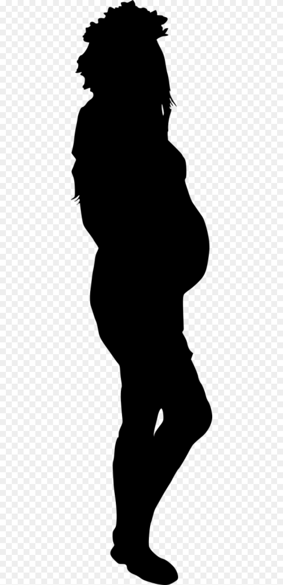 Pregnant Woman Silhouette Images Transparent Silhuetas De Mulheres Negras, Adult, Male, Man, Person Png Image