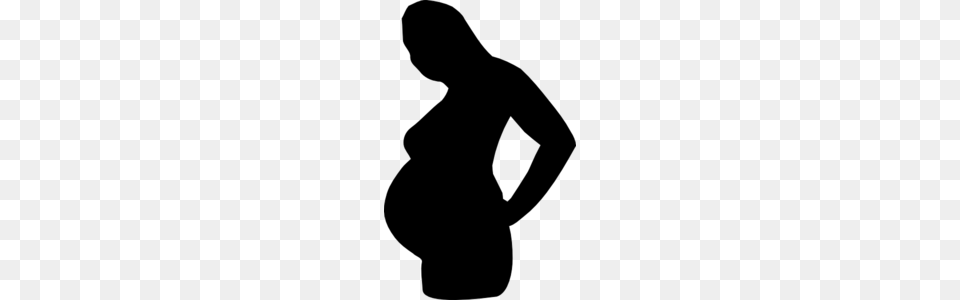 Pregnant Woman Silhouette Md, Gray Free Transparent Png