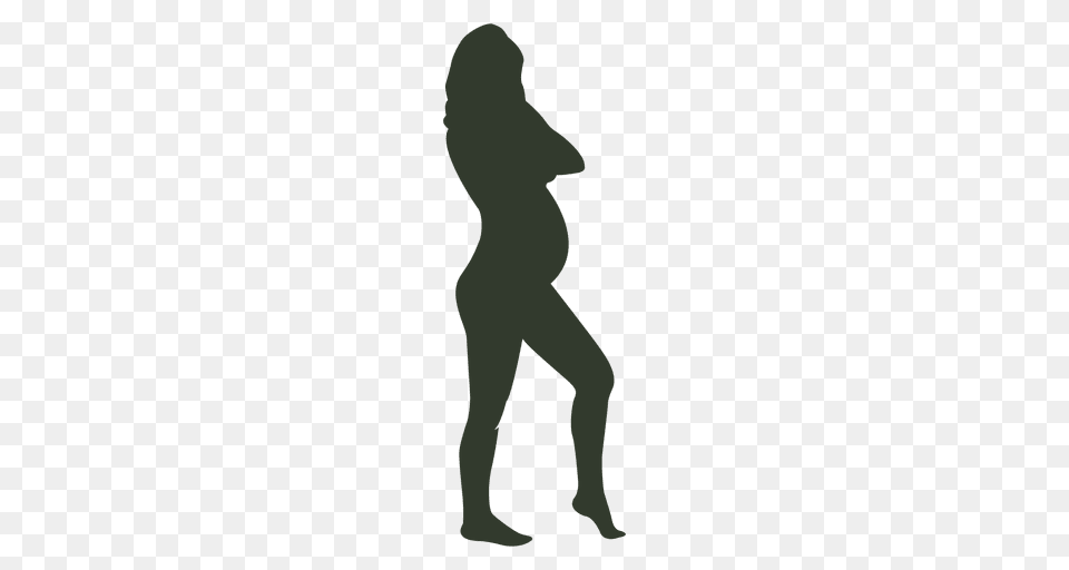 Pregnant Woman Silhouette Standing, Person Free Png Download