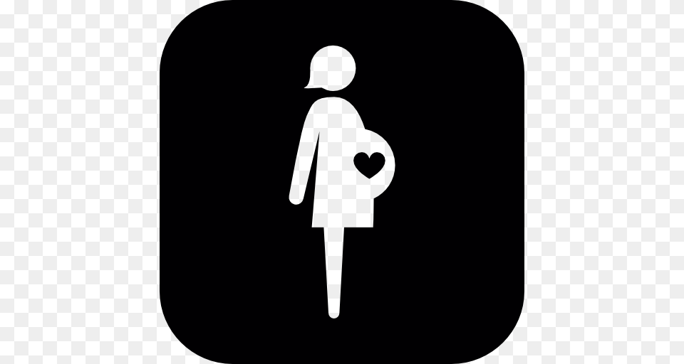 Pregnant Woman With A Heart In Her Belly, Clothing, Coat, Silhouette, Stencil Png