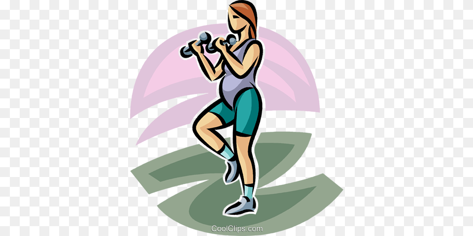 Pregnant Woman Working Out Royalty Vector Clip Art, Person, Working Out, Fitness, Sport Free Png Download