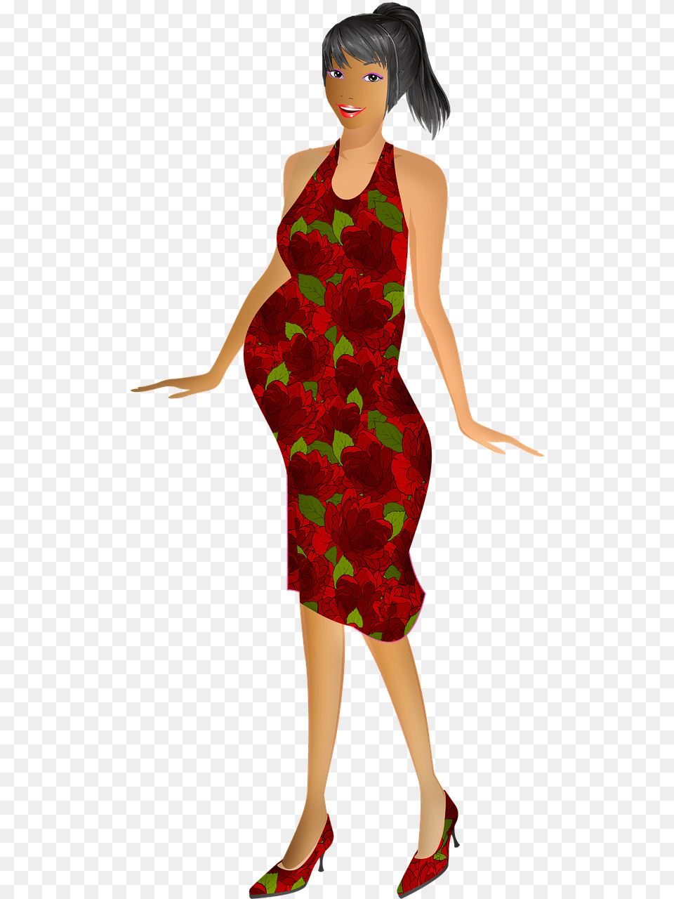 Pregnant Woman Young Pregnancy Photo Cocktail Dress, Adult, Person, Formal Wear, Female Free Transparent Png