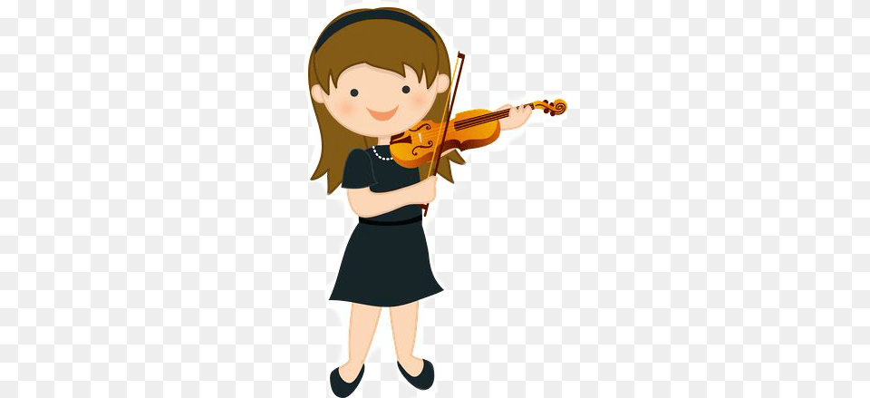 Prelude Playschool Indirapuram Girl Playing Violin Clipart, Musical Instrument, Baby, Person, Clothing Png Image