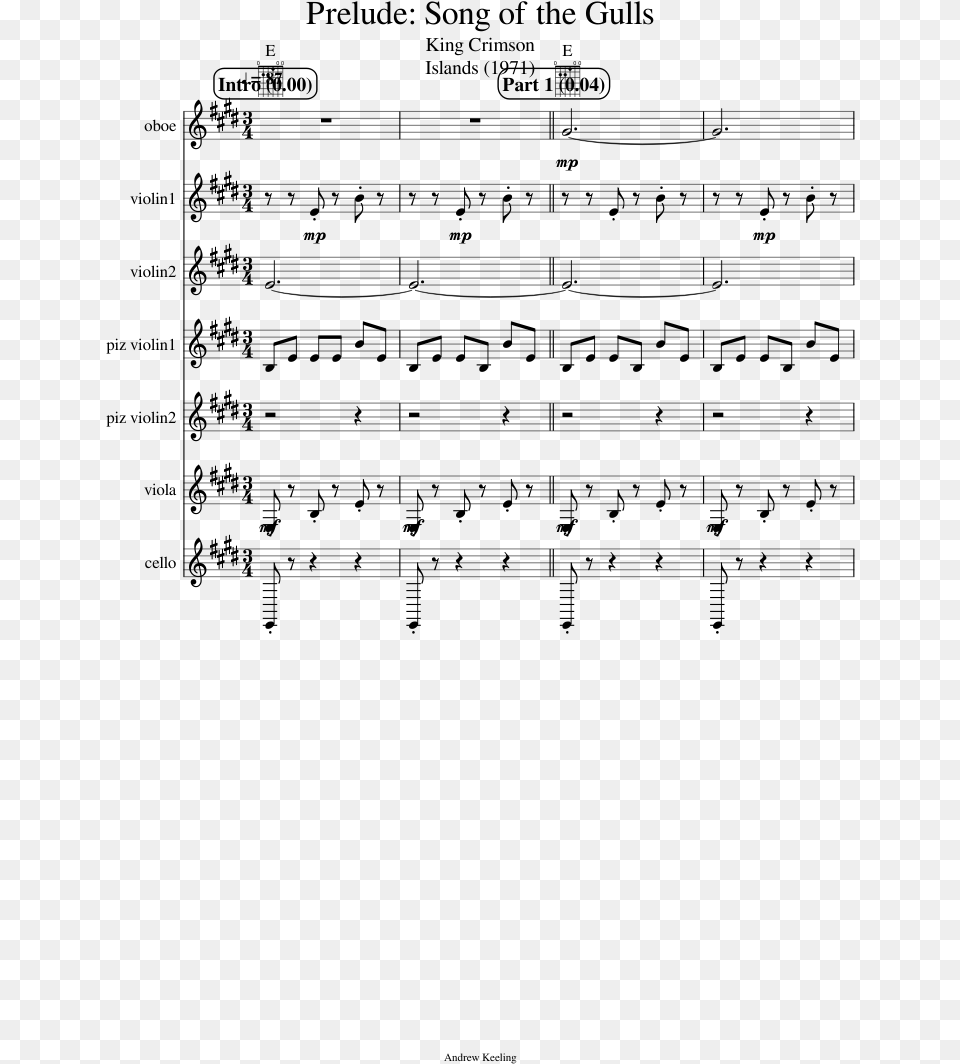 Prelude Song Of The Gulls Slide Image Sims 4 Theme Sheet Music, Gray Free Png
