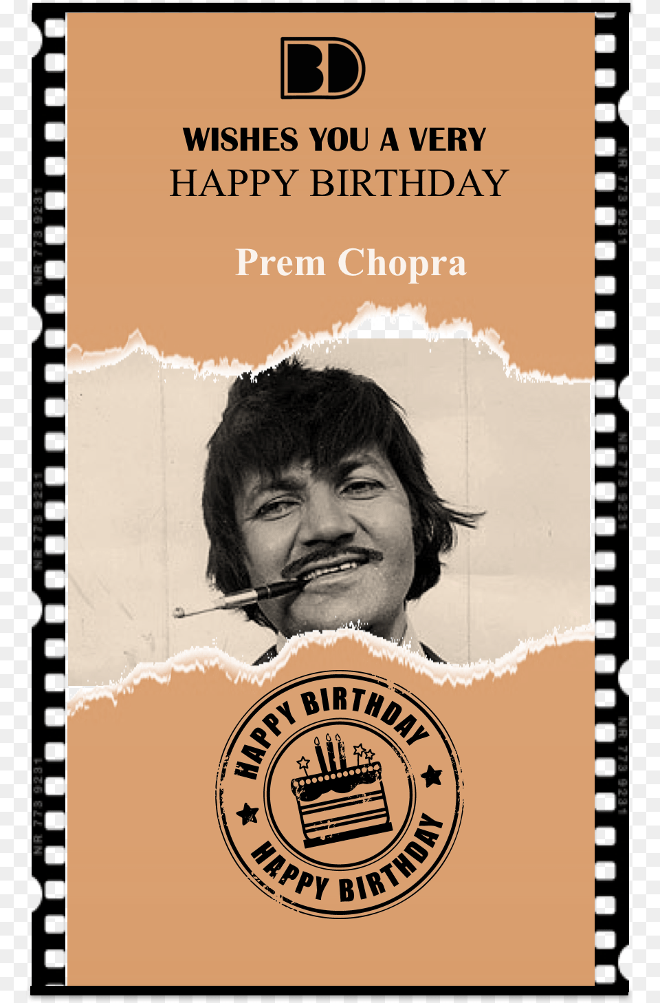 Prem Chopra Is An Indian Actor In Hindi And Punjabi Salman Khan Wishing Happy Birthday, Advertisement, Book, Poster, Publication Png Image
