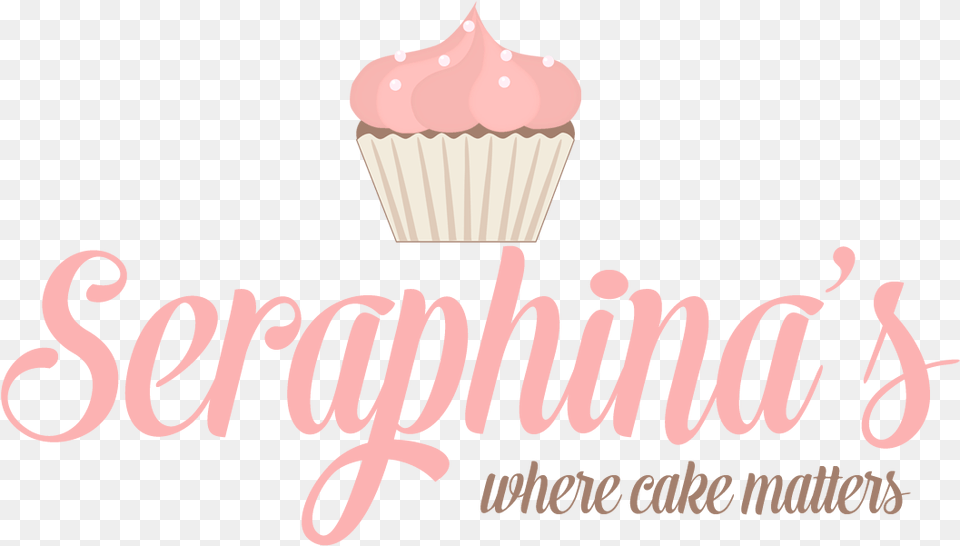 Premade Logo Pink Cupcake Bakery Fresh Lavender Designs Infinity, Cake, Cream, Dessert, Food Free Png
