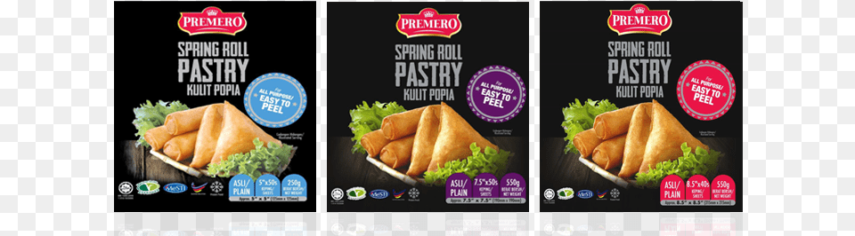 Premero Spring Roll, Advertisement, Food, Lunch, Meal Free Png Download