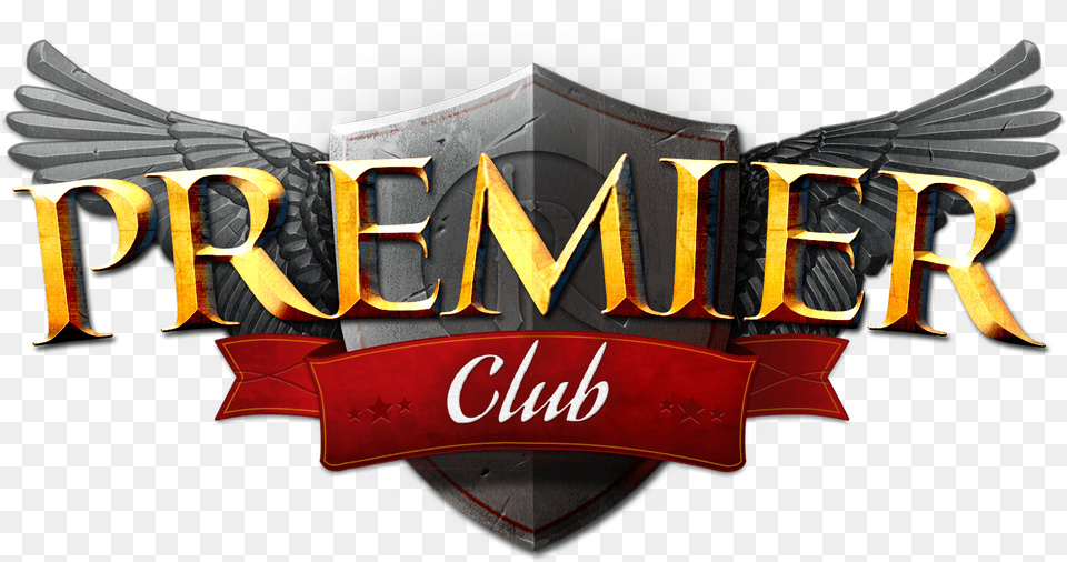 Premier Club Logo Runescape Premier Club Gold Logo, Emblem, Symbol, Aircraft, Airplane Free Transparent Png