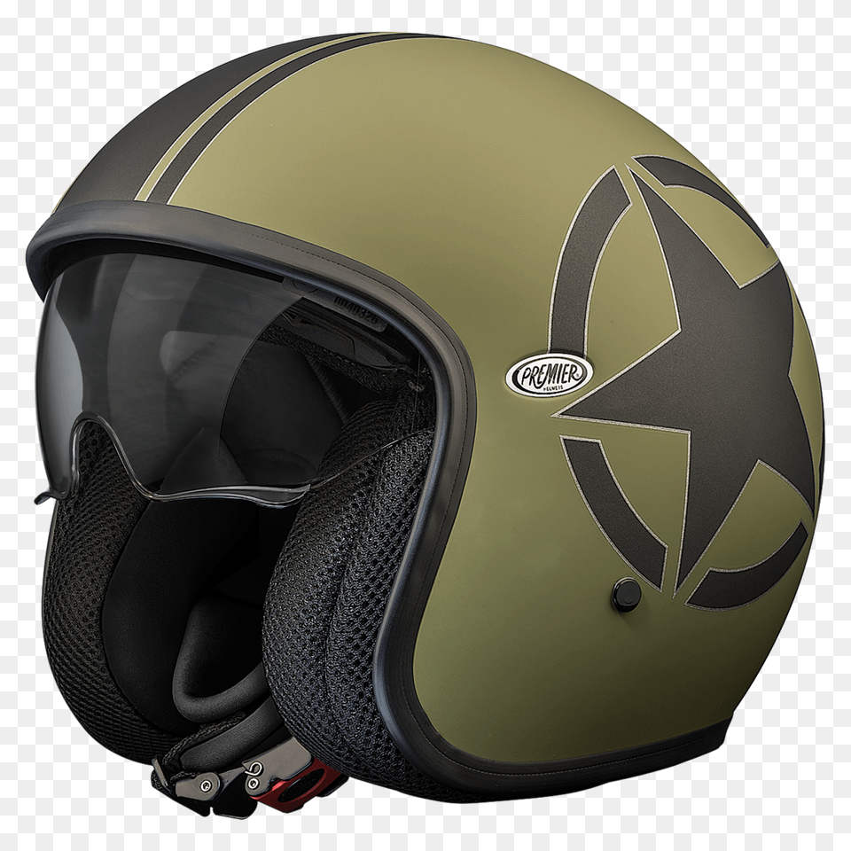 Premier Jet Vintage Star Military Bm, Crash Helmet, Helmet Free Transparent Png