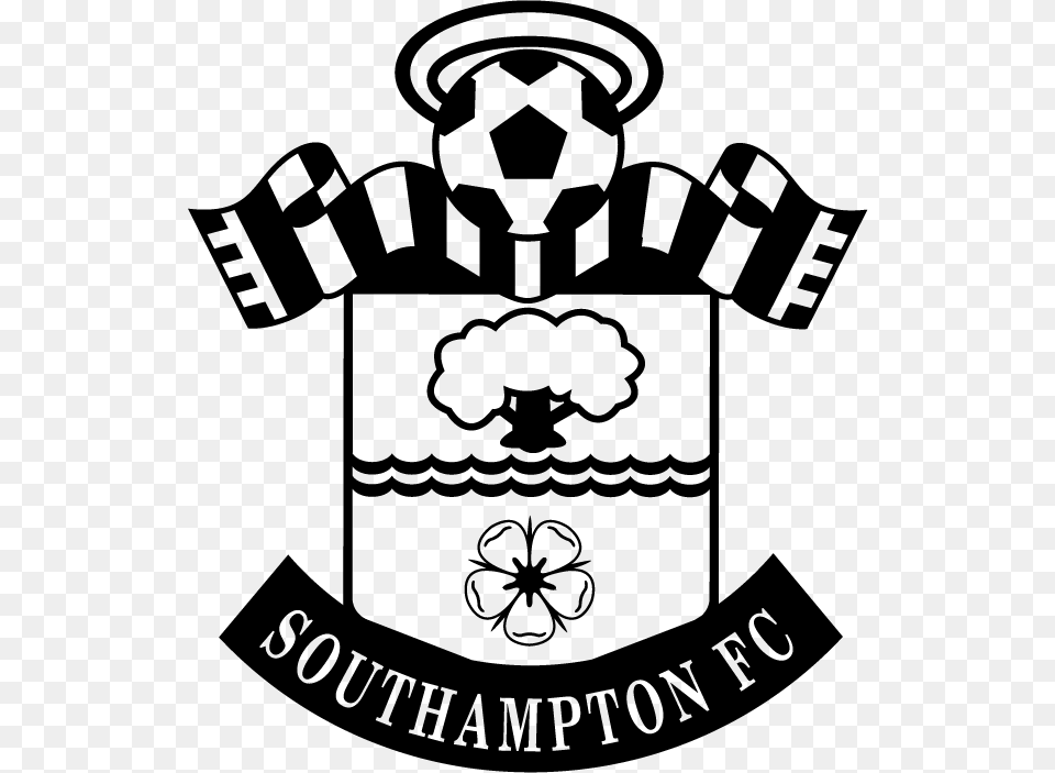 Premier League Clipart Logo Southampton Fc Logo, Gray, Lighting Free Transparent Png