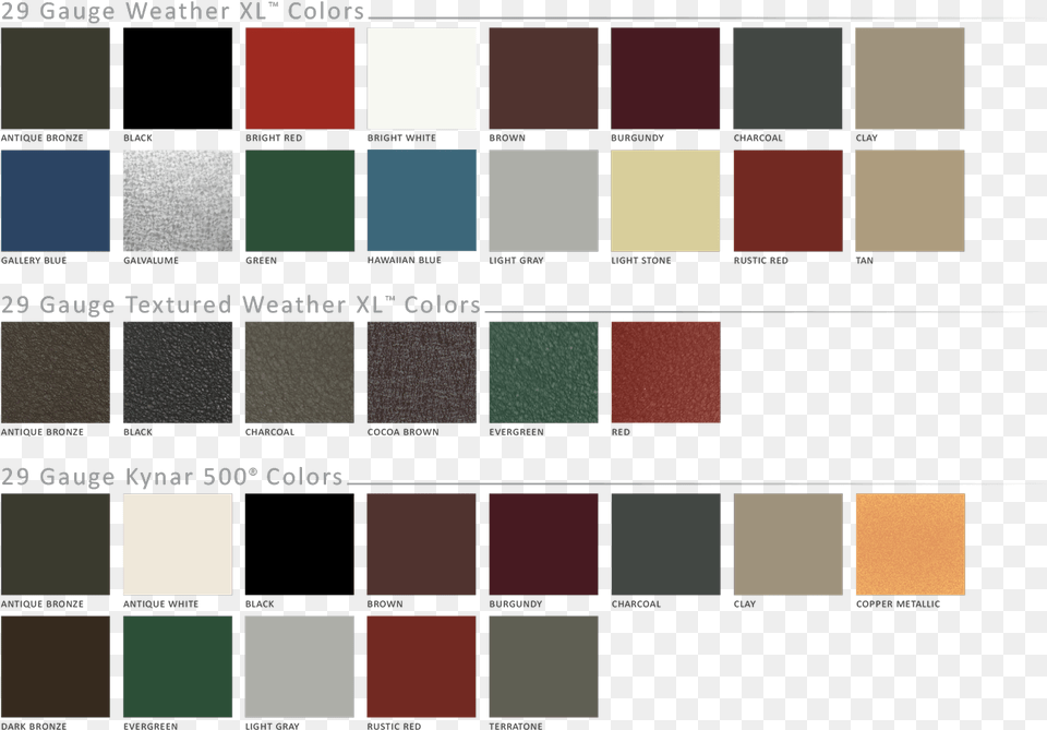 Premier Rib Color Chart Red Metal Siding Colors, Paint Container, Palette Png Image