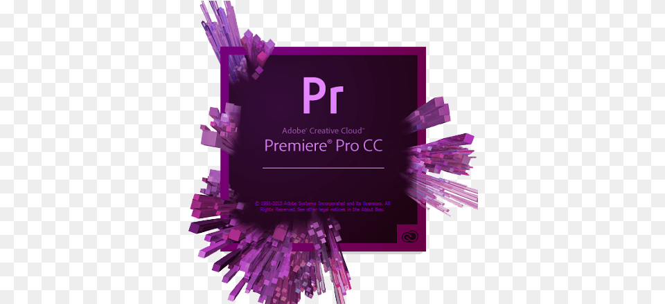 Premiere Procc2013 Splash Creative Blog By Adobe Logo Adobe Premiere Pro, Advertisement, Poster, Purple, Art Free Transparent Png