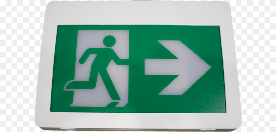Premise Led Self Powered Running Man Exit Sign Plastic Emergency Exit, Symbol, Recycling Symbol Free Transparent Png