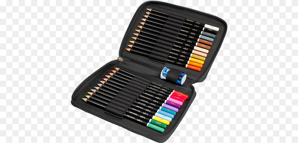 Premium 24 Colored Pencil Set With Case And Sharpener Colorit Colored Pencil Set Of 24 Includes Premium, Accessories, Bag, Handbag Free Png