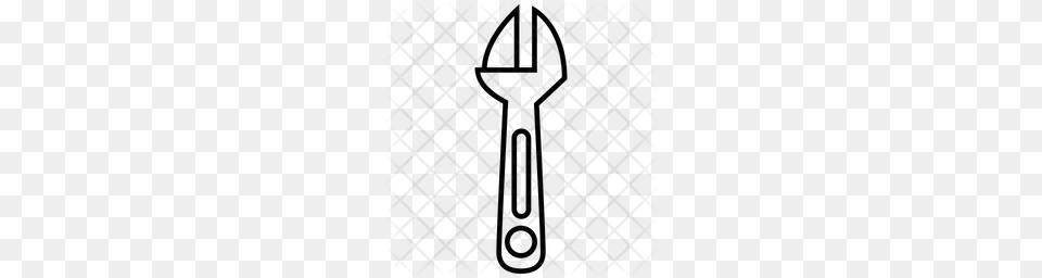 Premium Adjustable Wrench Icon Pattern, Texture Free Png Download