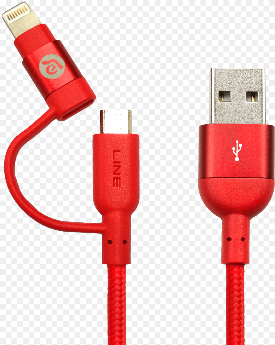 Premium Aluminum Lightning Du Plug Cable Red Adam Elements Peak Duo B Cables, Adapter, Electronics, Dynamite, Weapon Free Transparent Png