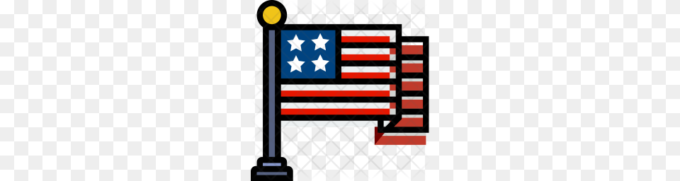 Premium American Flag Nation Pride Usa Holiday Icon, American Flag Png Image