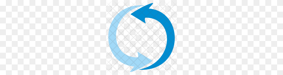 Premium Arrow Blue Load Loading Icon Download, Recycling Symbol, Symbol Png