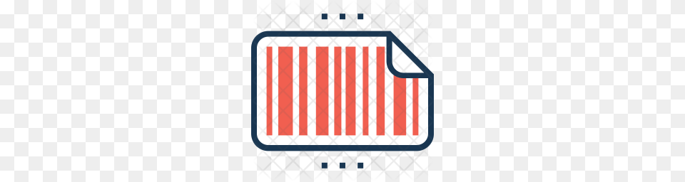 Premium Bar Code Icon Download, Fence, License Plate, Transportation, Vehicle Free Png