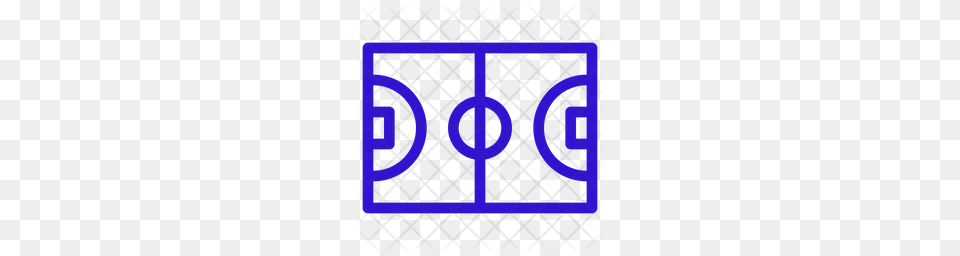 Premium Basketball Court Icon Download, Symbol, Number, Text Png