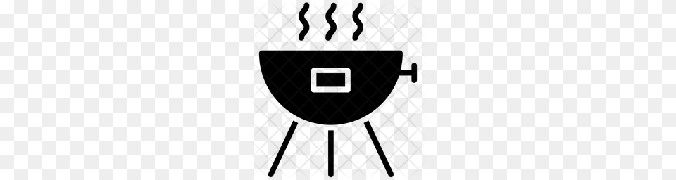 Premium Bbq Grill Icon, Pattern Free Png Download