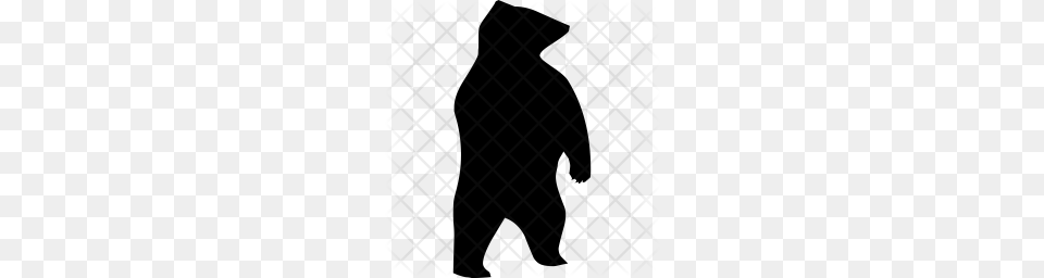Premium Bear Icon Download, Silhouette Png