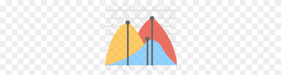 Premium Bell Curve Graph Icon Mace Club, Outdoors, Weapon, Nature Free Png Download