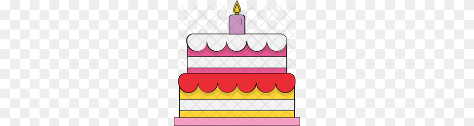 Premium Birthday Cake Icon Dessert, Food, Birthday Cake, Cream Free Png Download