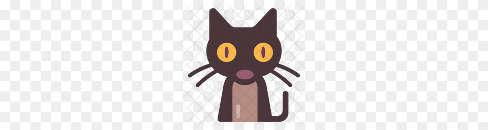 Premium Black Cat Icon Download, Animal, Mammal, Pet, Blackboard Free Png