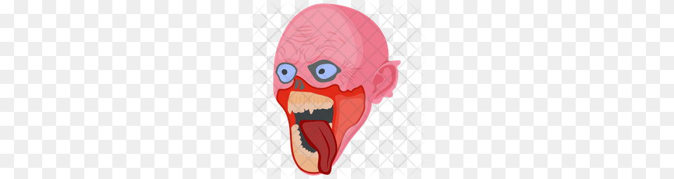 Premium Bloody Zombie Icon Download, Body Part, Mouth, Person Png