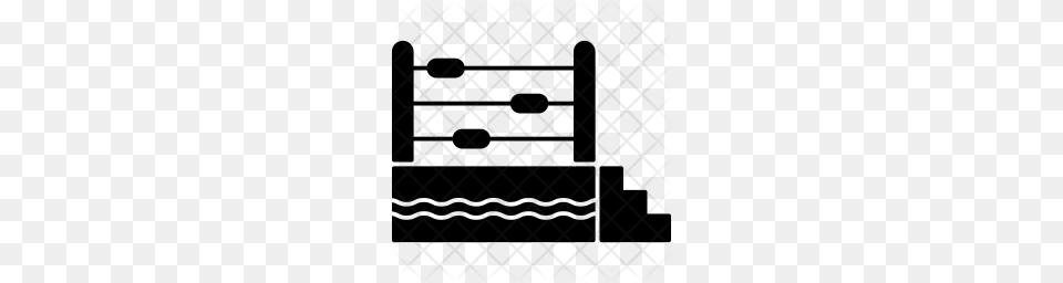 Premium Boxing Ring Icon Download, Pattern, Furniture, Fence Free Transparent Png