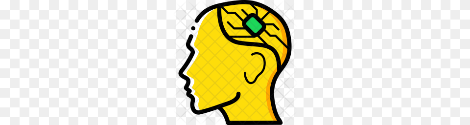 Premium Brain Chip Icon Download, Head, Person, Face, Device Png Image